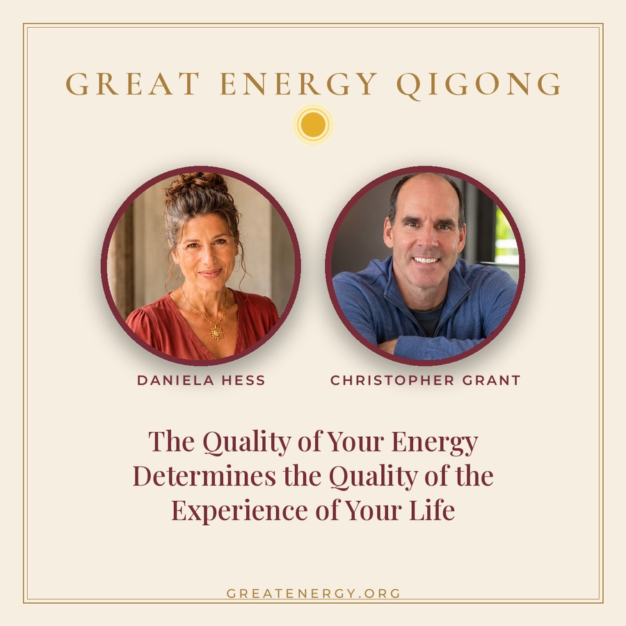 Great Energy Qigong, cream editorial illustration