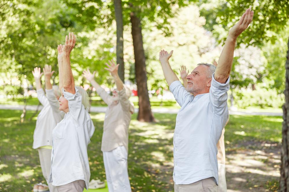 A group practicing Qigong together