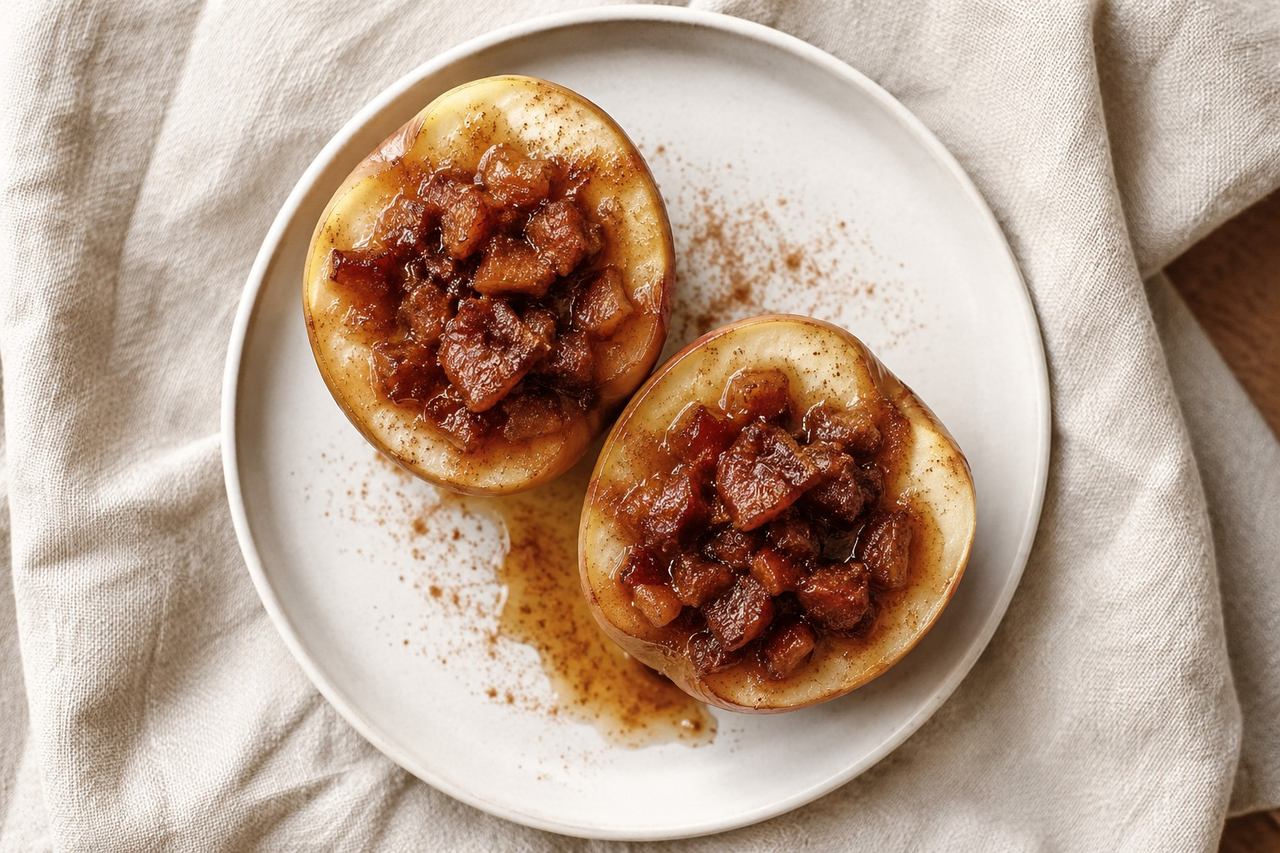 Bacon baked apples: a sweet-savory treat for a slower evening