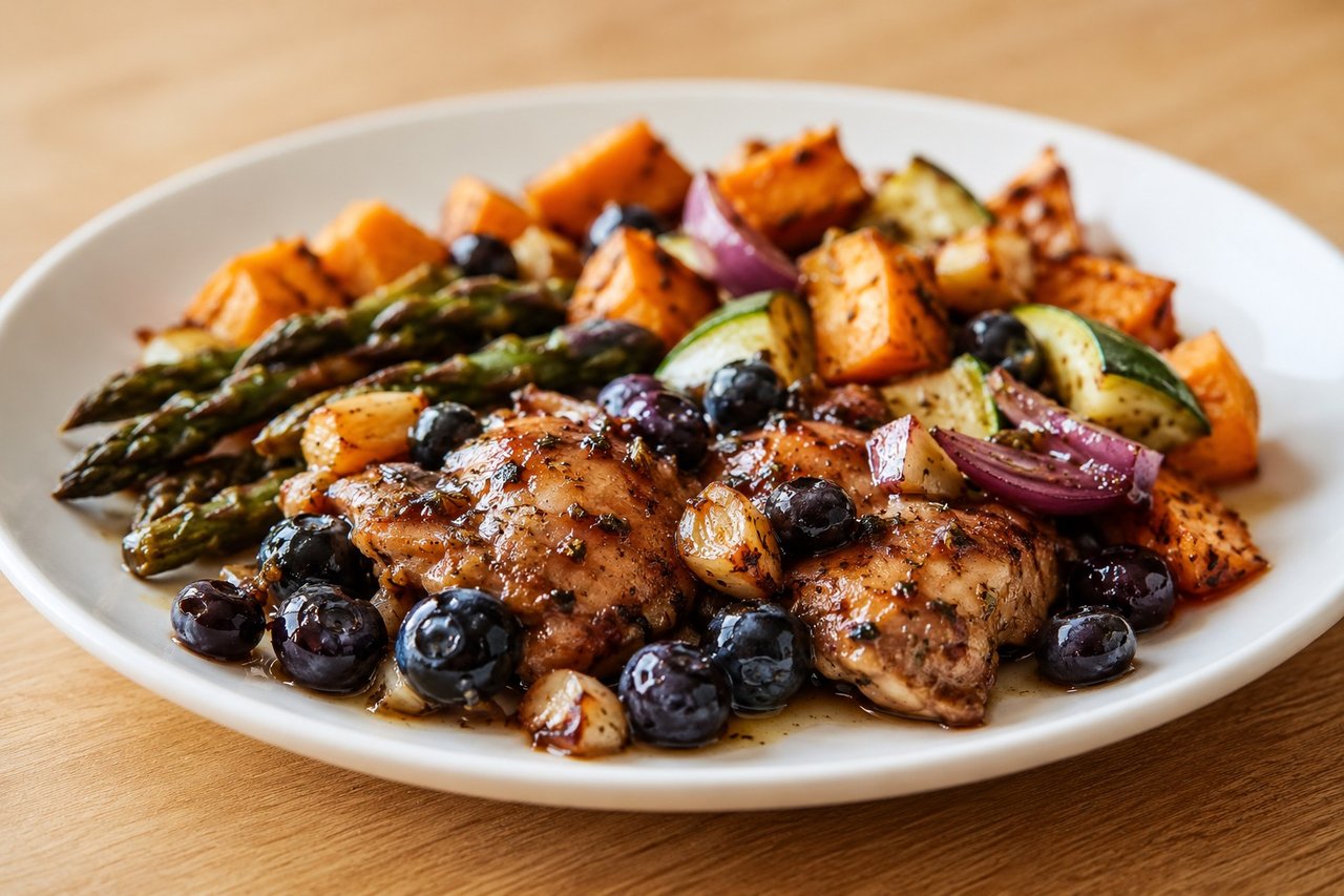 Sheet-Pan Balsamic Chicken and Vegetables