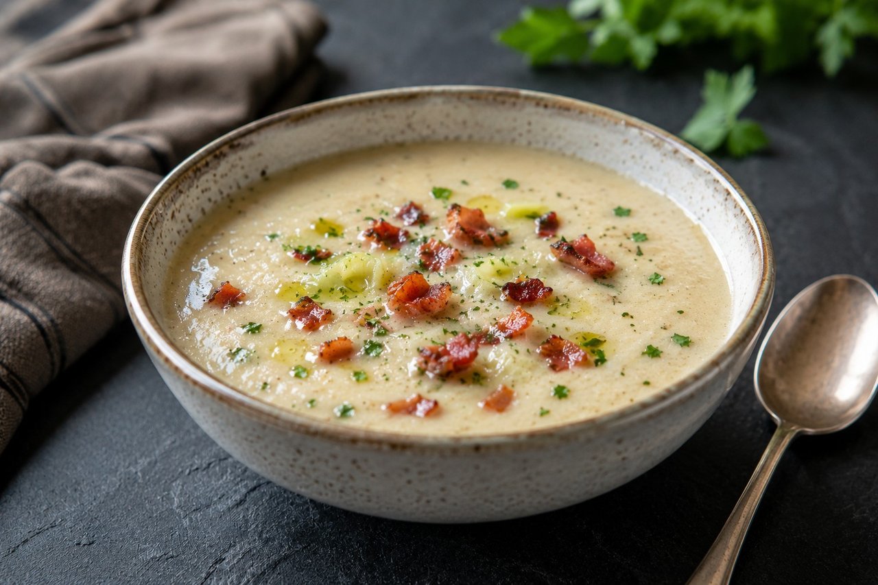 Celery Root and Leek Soup