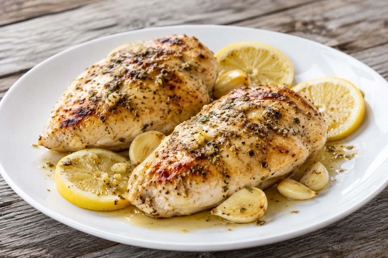 Lemon-Garlic Chicken Breasts