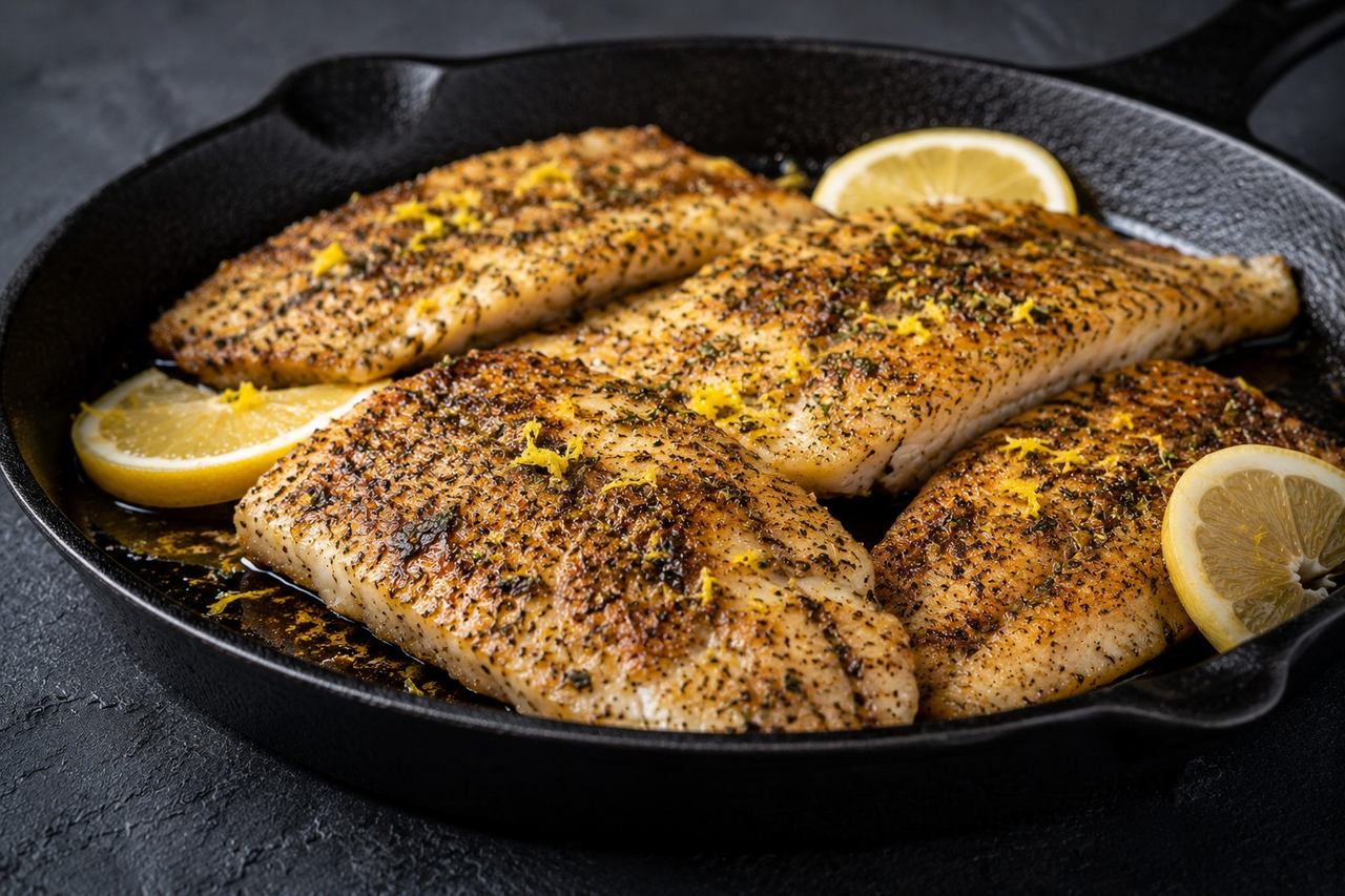 Grilled Garlic and Herb Catfish