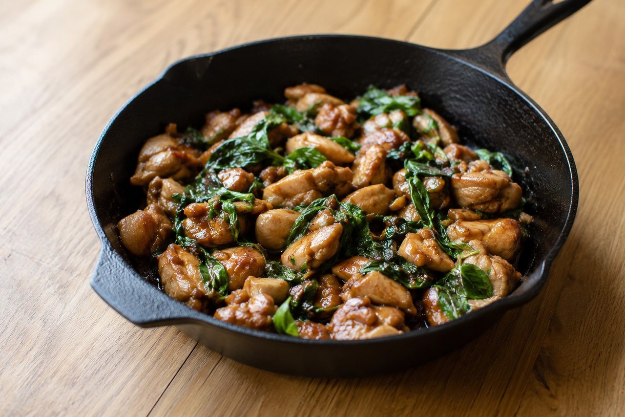 Thai Basil Chicken Thighs