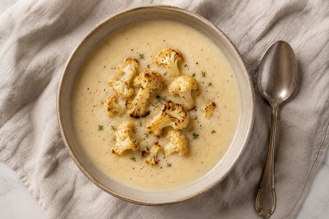 Roasted Cauliflower Soup