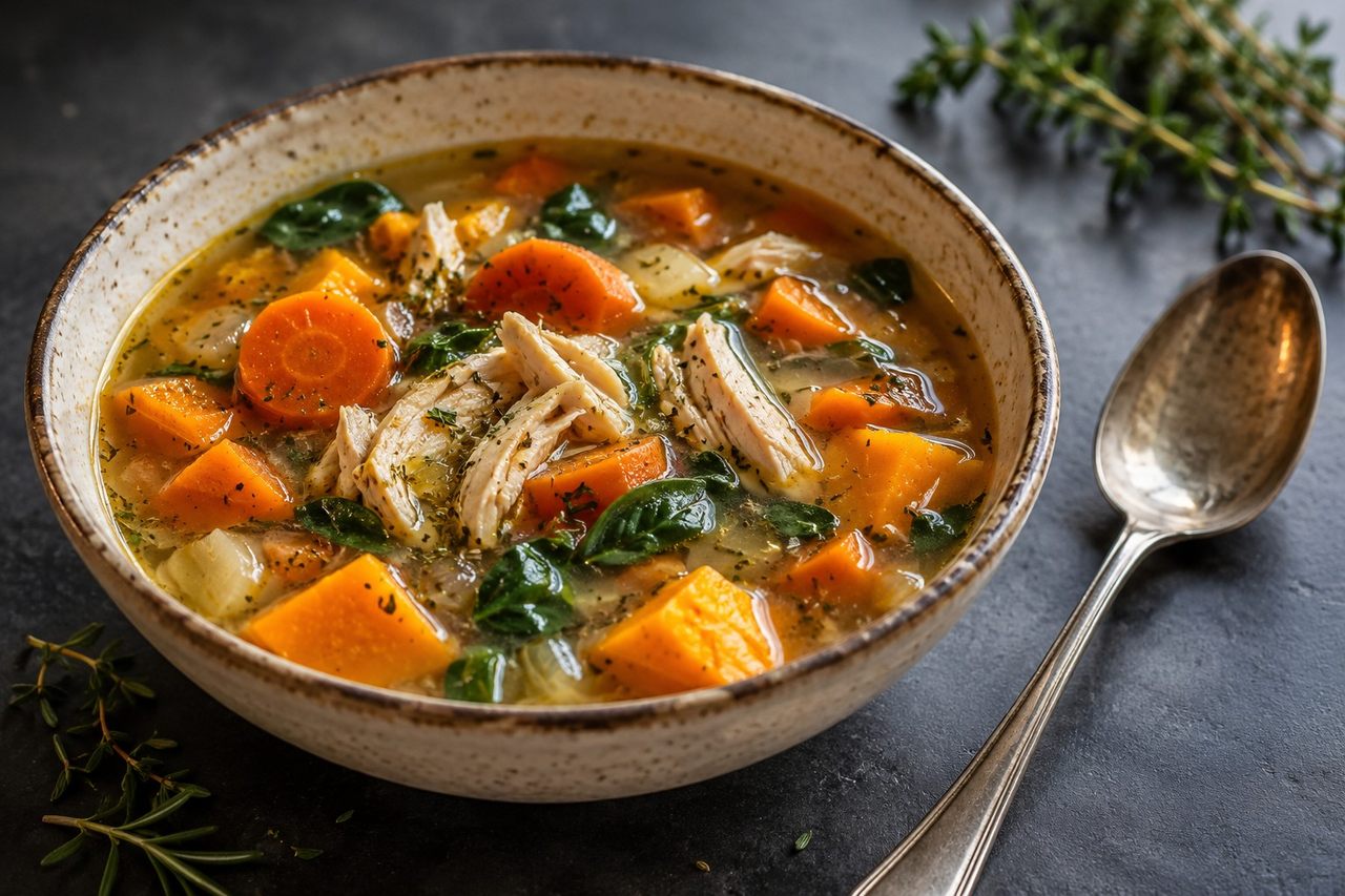 Roasted Chicken and Vegetable Soup