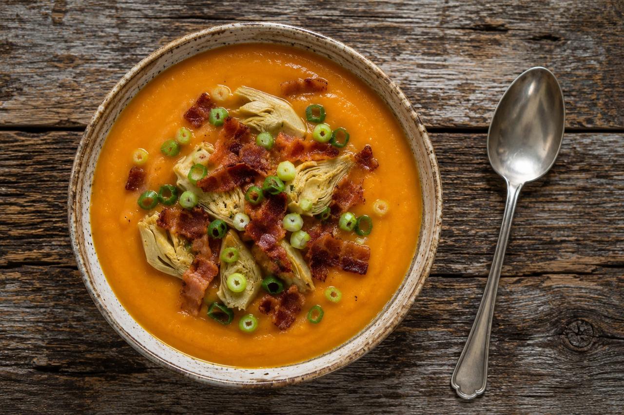 Sweet Potato Bacon Soup