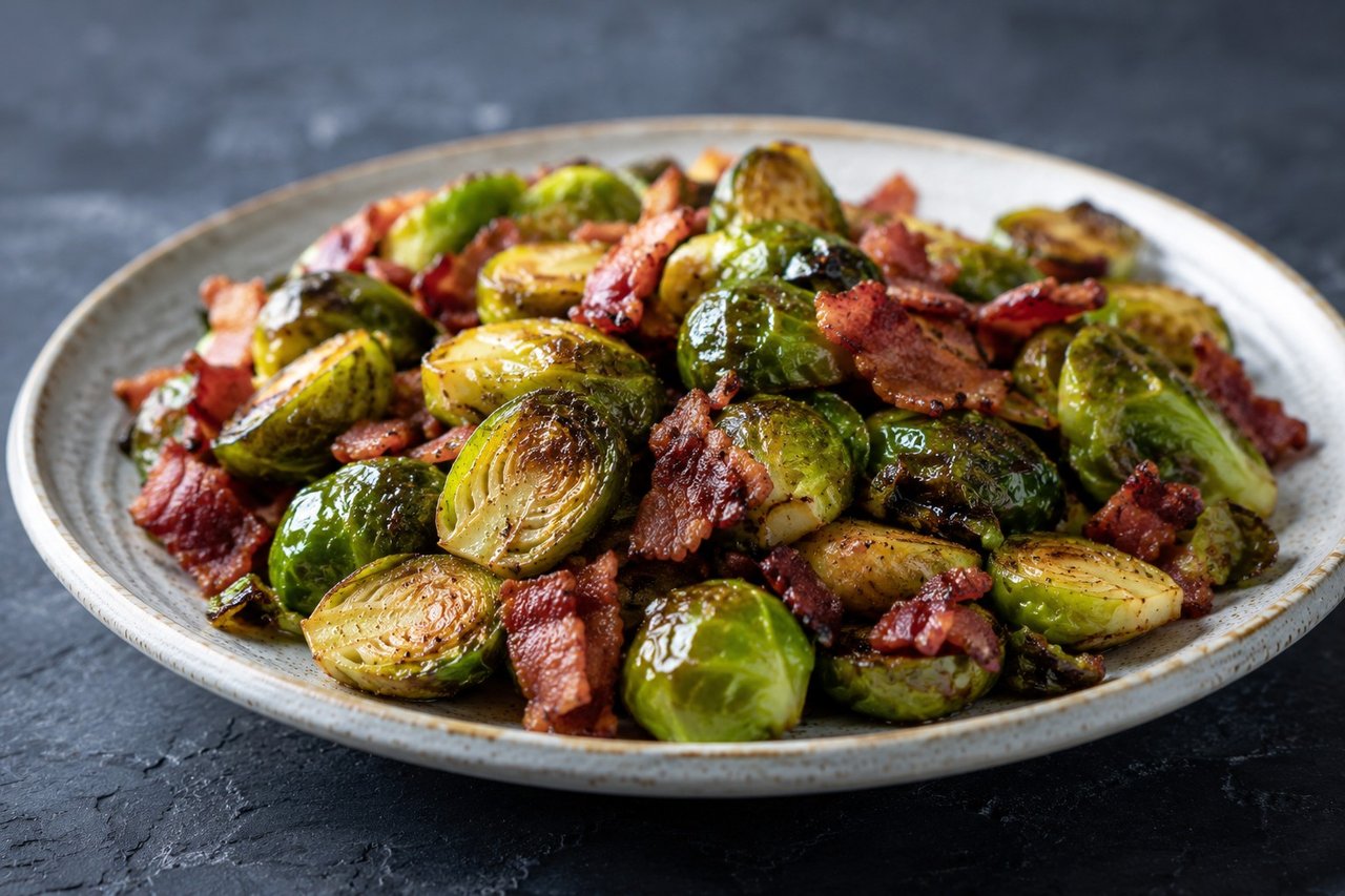 Maple Bacon Brussels Sprouts