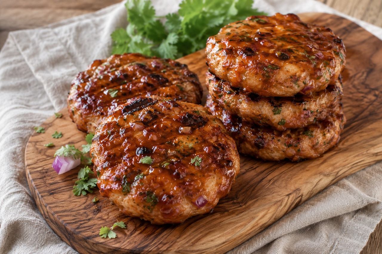 BBQ Chicken Sausage Patties