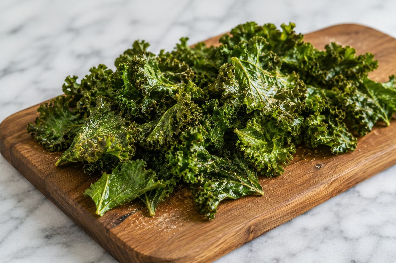 Garlic Salt Kale Chips