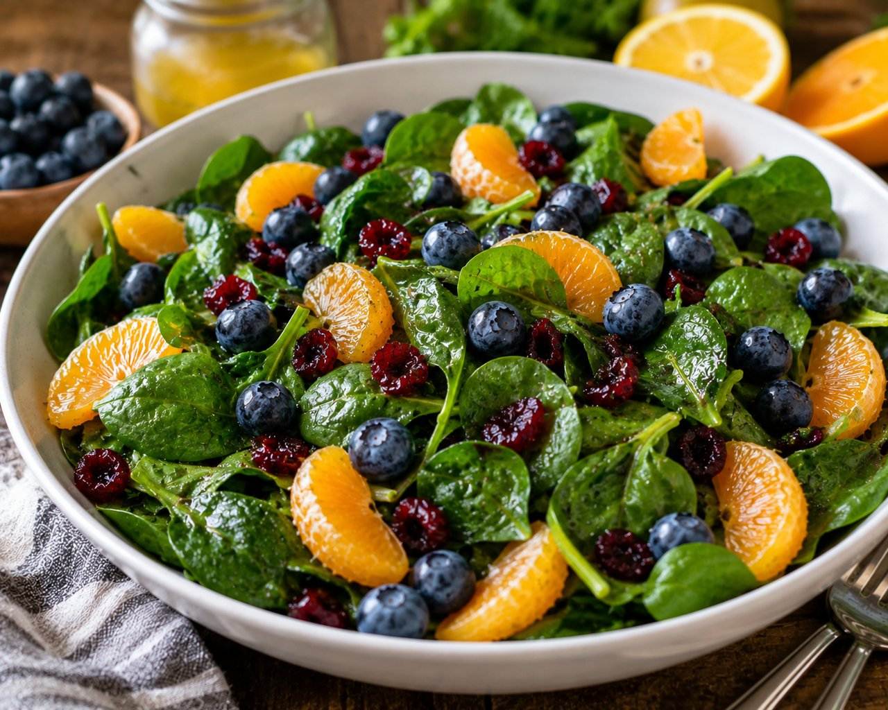 Blueberry Spinach Salad