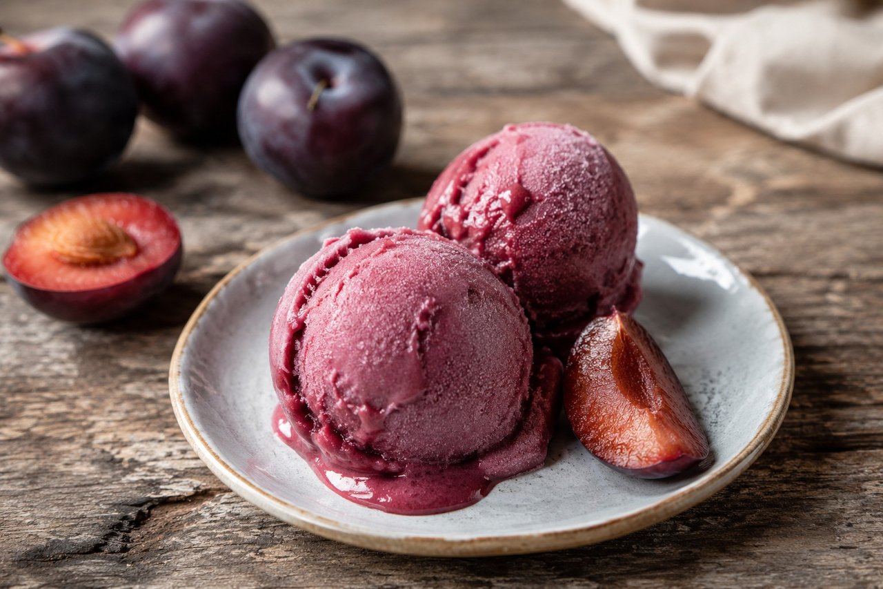 Black Plum Ice Cream