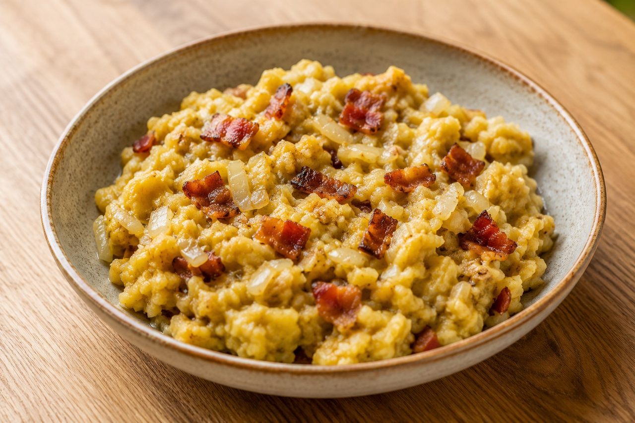 Mangu-style mashed plantains: comfort food with no nightshades