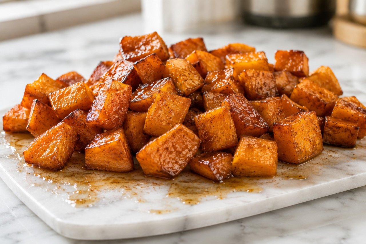 Maple-cinnamon baked sweet potatoes: candied yams, made clean