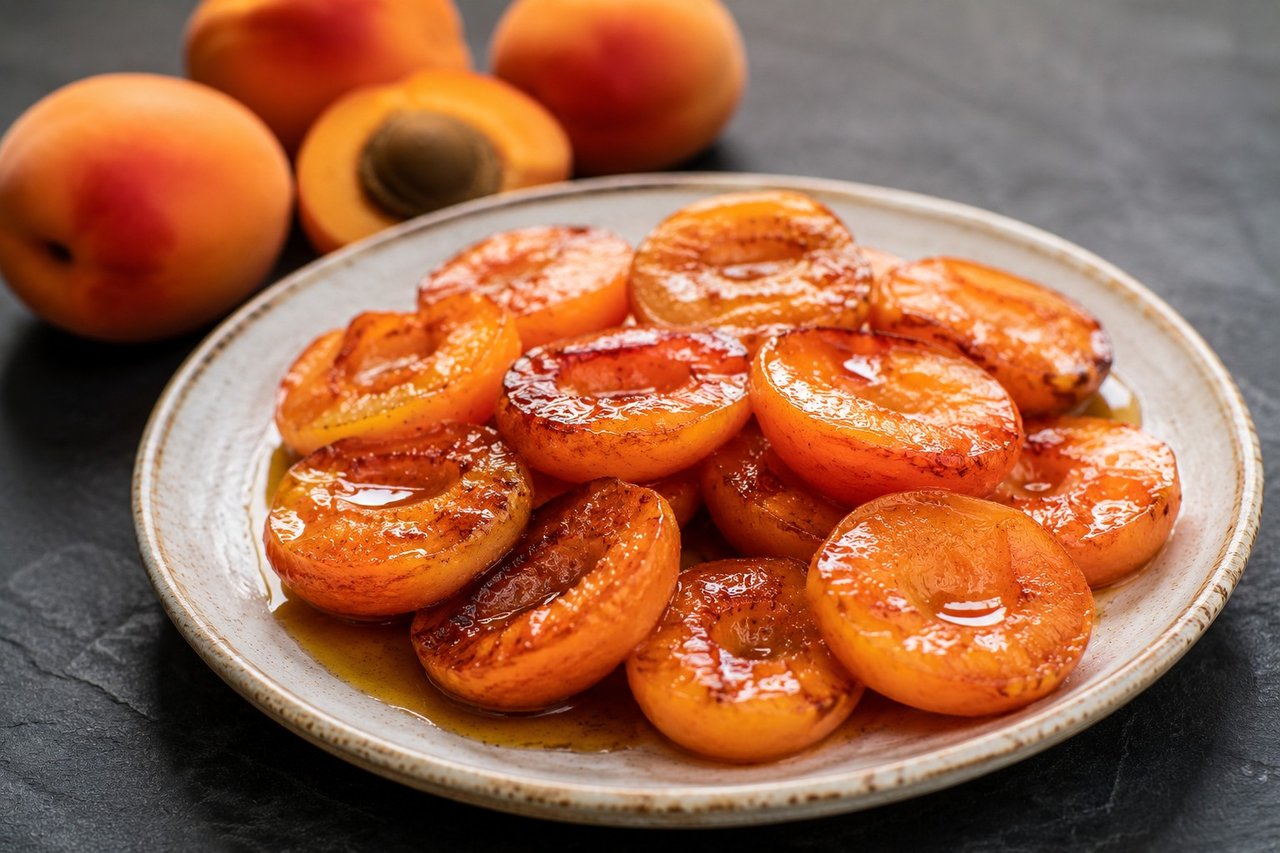 3-Ingredient Honey Sauteed Apricots