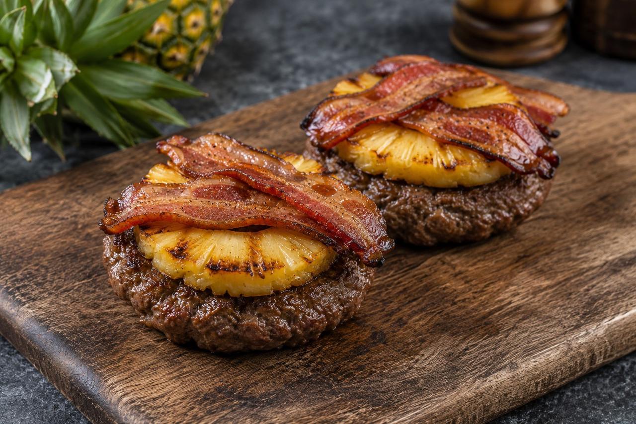 Pineapple Bacon Burgers