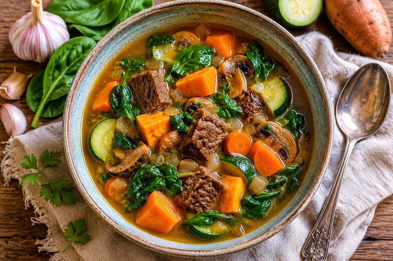 Curry-Style Beef and Vegetable Soup