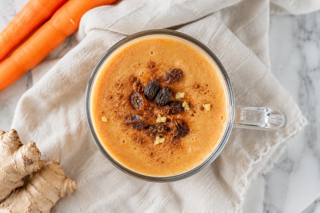 Carrot cake smoothie: the dessert flavor that loves your morning back
