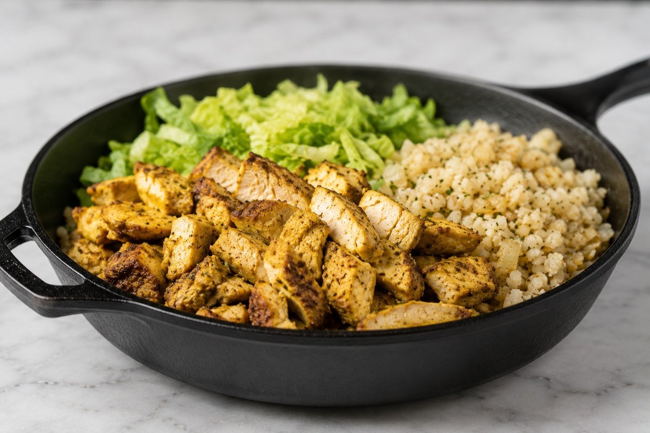 Chicken Shawarma Bowl: warm-spiced takeout, rebuilt clean