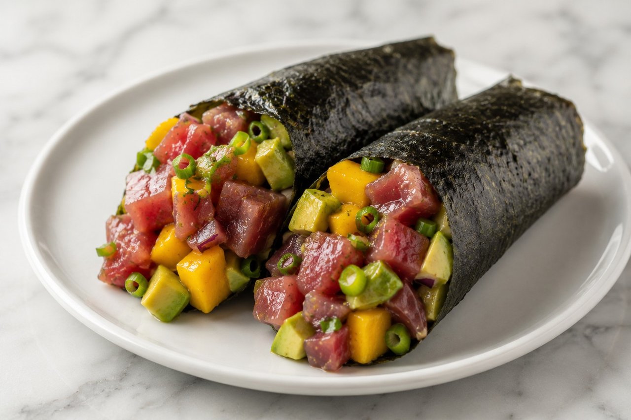 Tropical tuna wraps: a no-cook lunch for the days you have nothing left