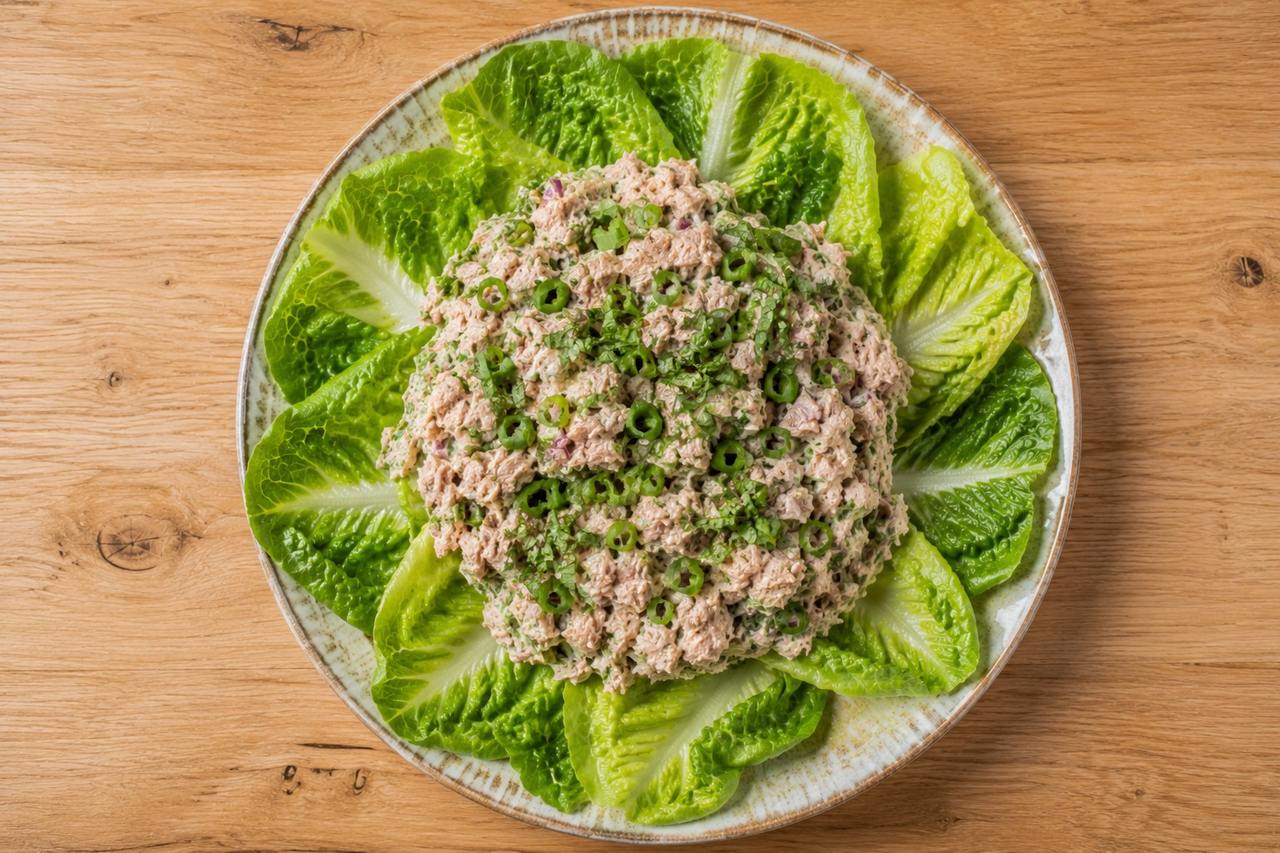Thai tuna salad: pantry tuna made bright, no cooking required