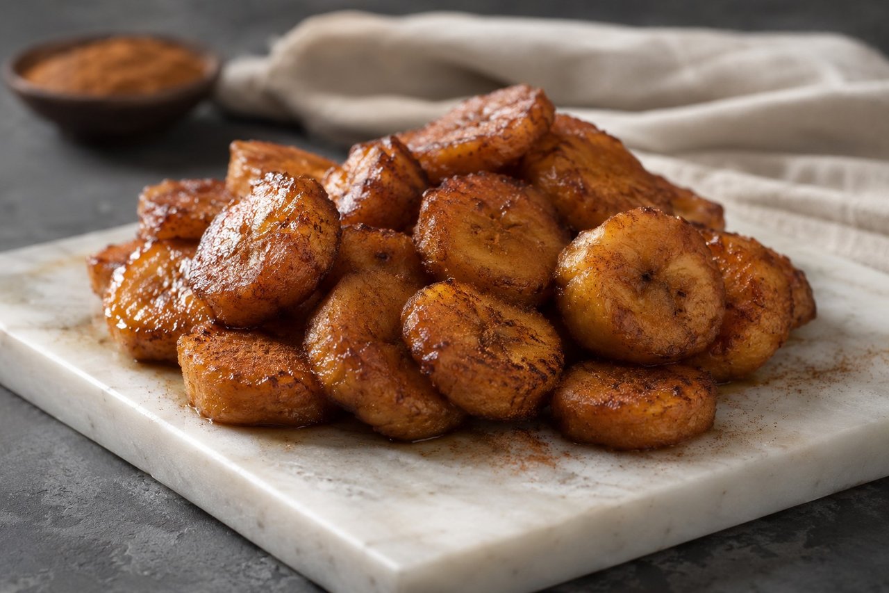Warm cinnamon plantains