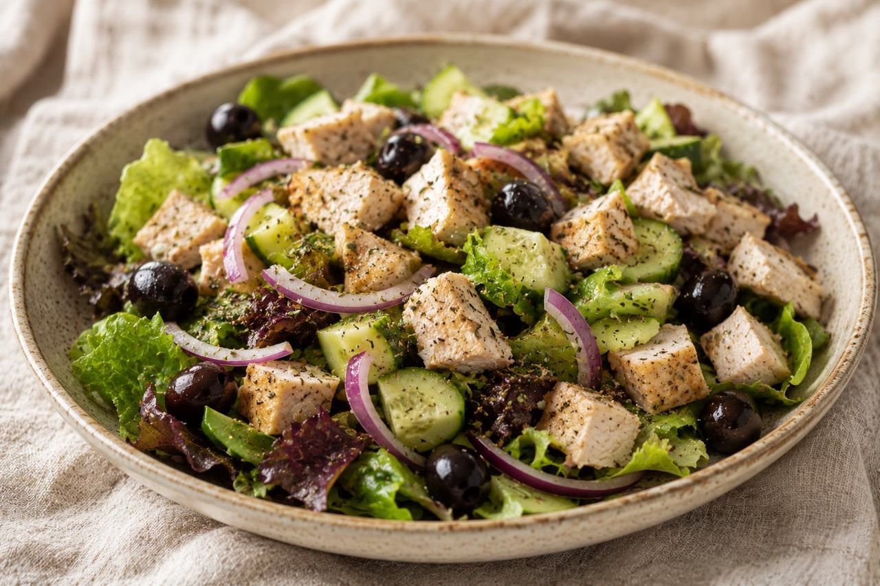 Greek salad, the AIP way