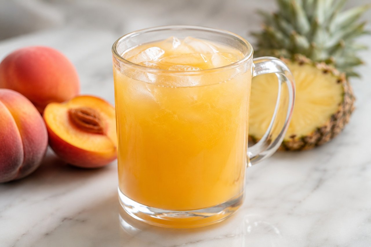 Tropical lemonade, sweetened by fruit alone