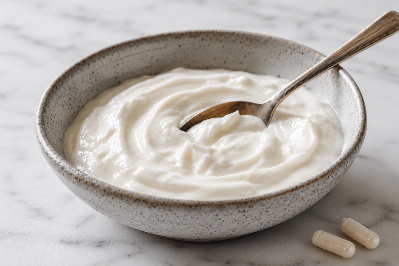 Coconut yogurt, 2 ingredients and time