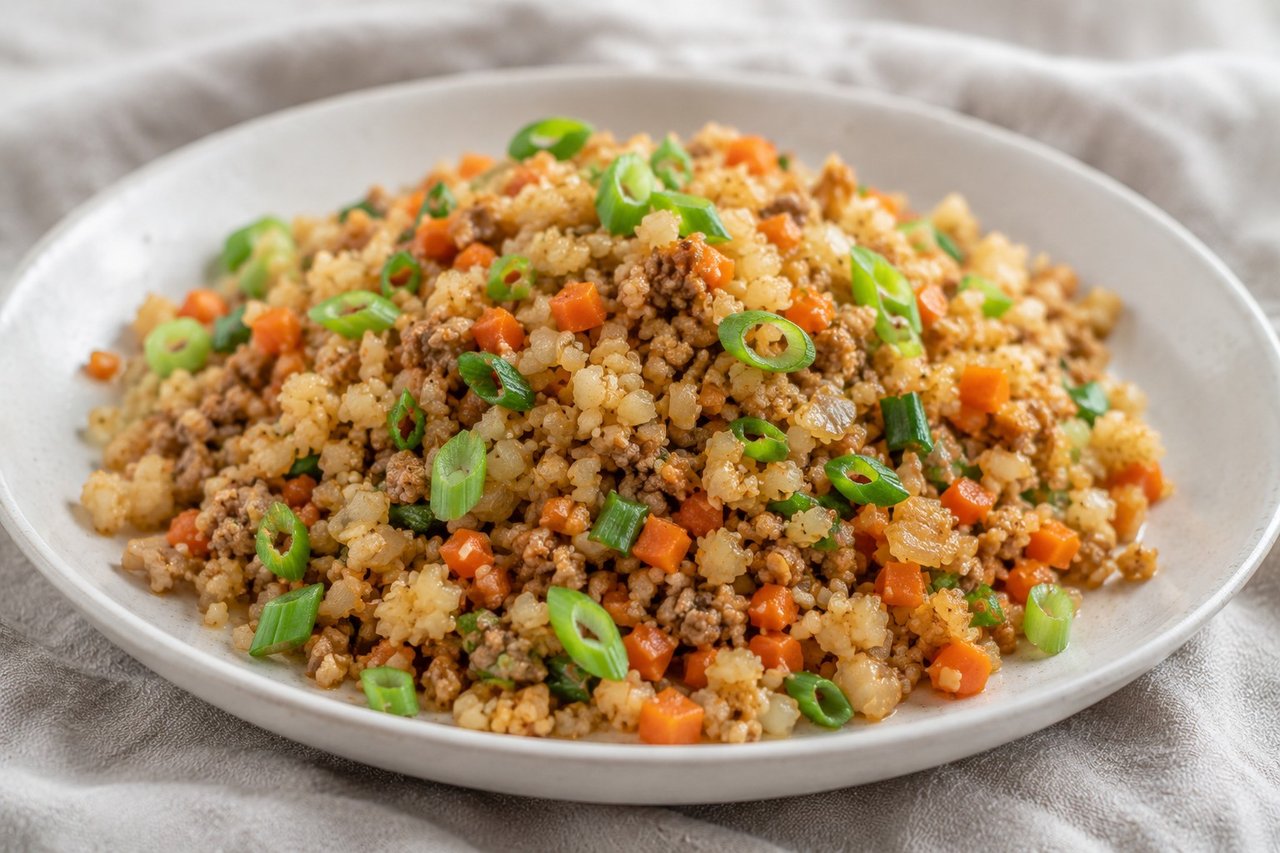 Fried rice without the rice, ready in about 30 minutes