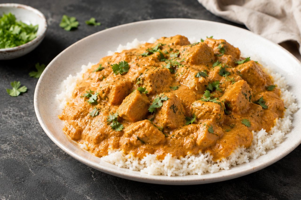 A reworked AIP tikka masala, warm and creamy, built without the nightshades and seeds