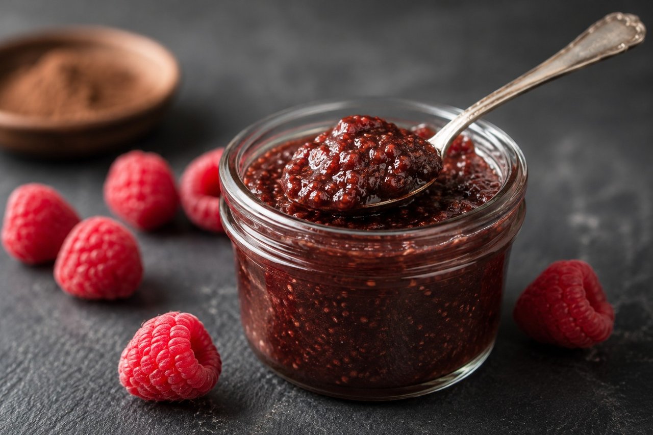 A spoonful of chocolate-raspberry, no pectin needed
