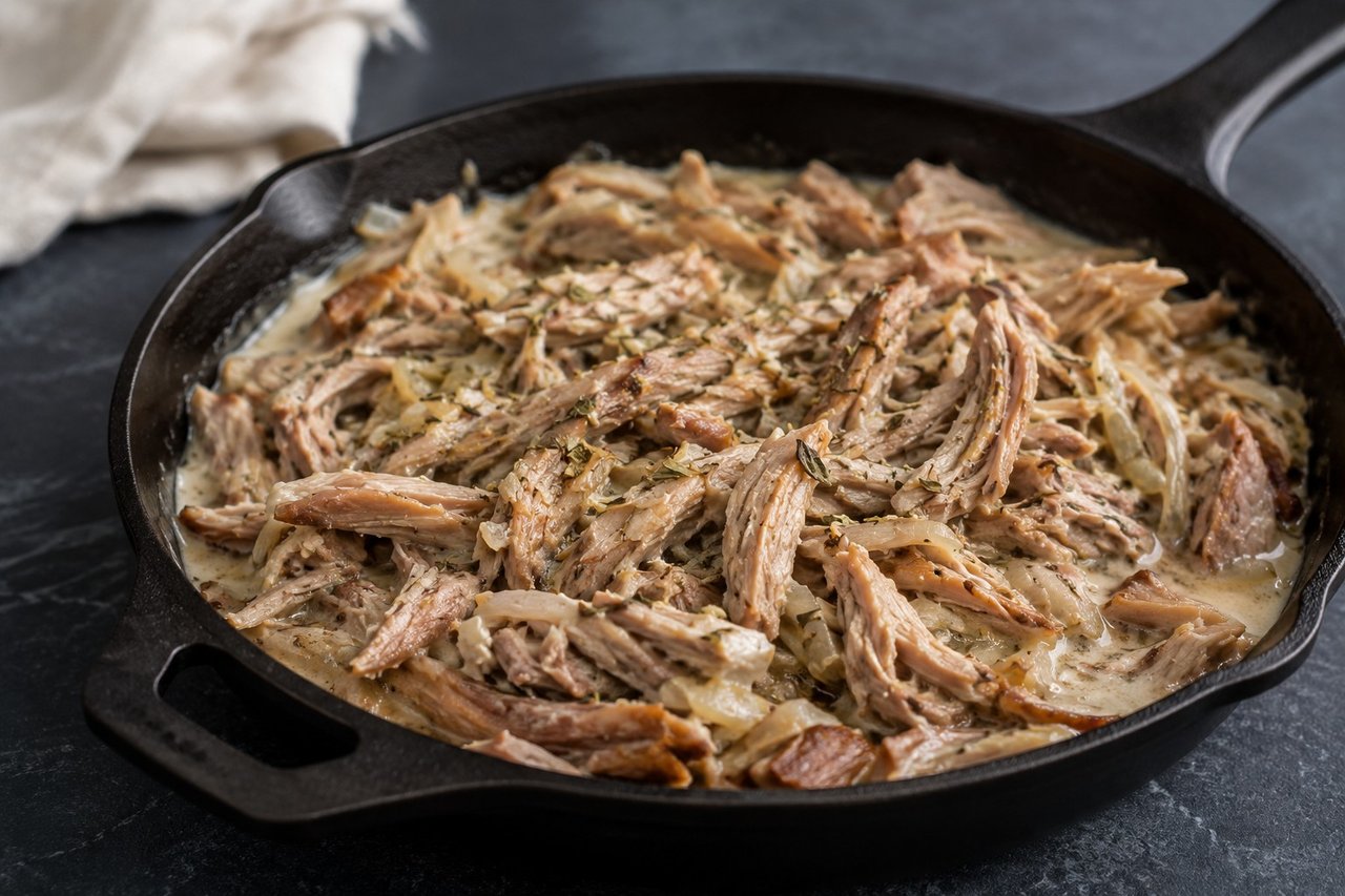 Sage Pulled Pork in Coconut Milk, the AIP Way