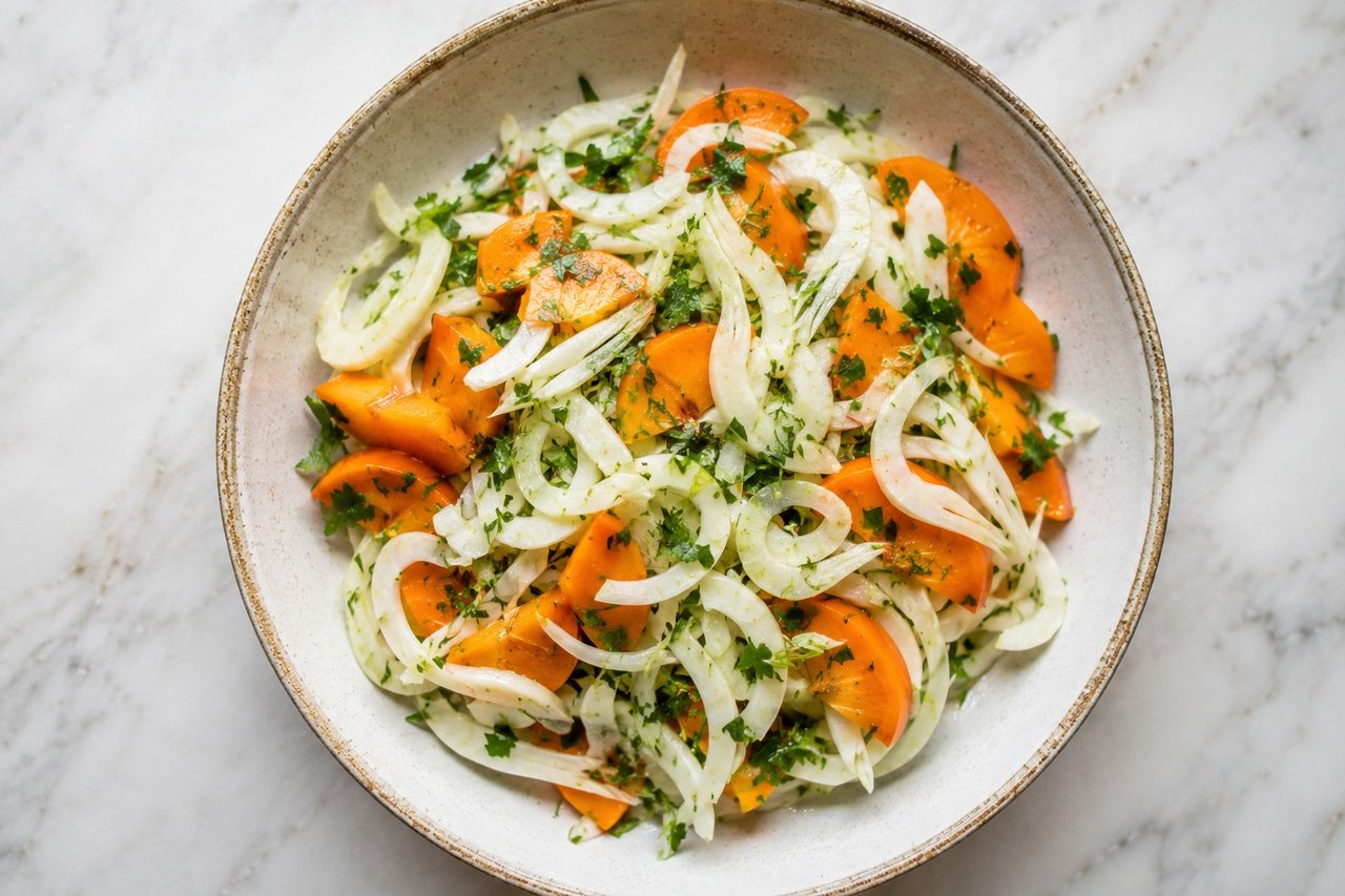 Persimmon and Fennel Salad with Cilantro, the AIP Way