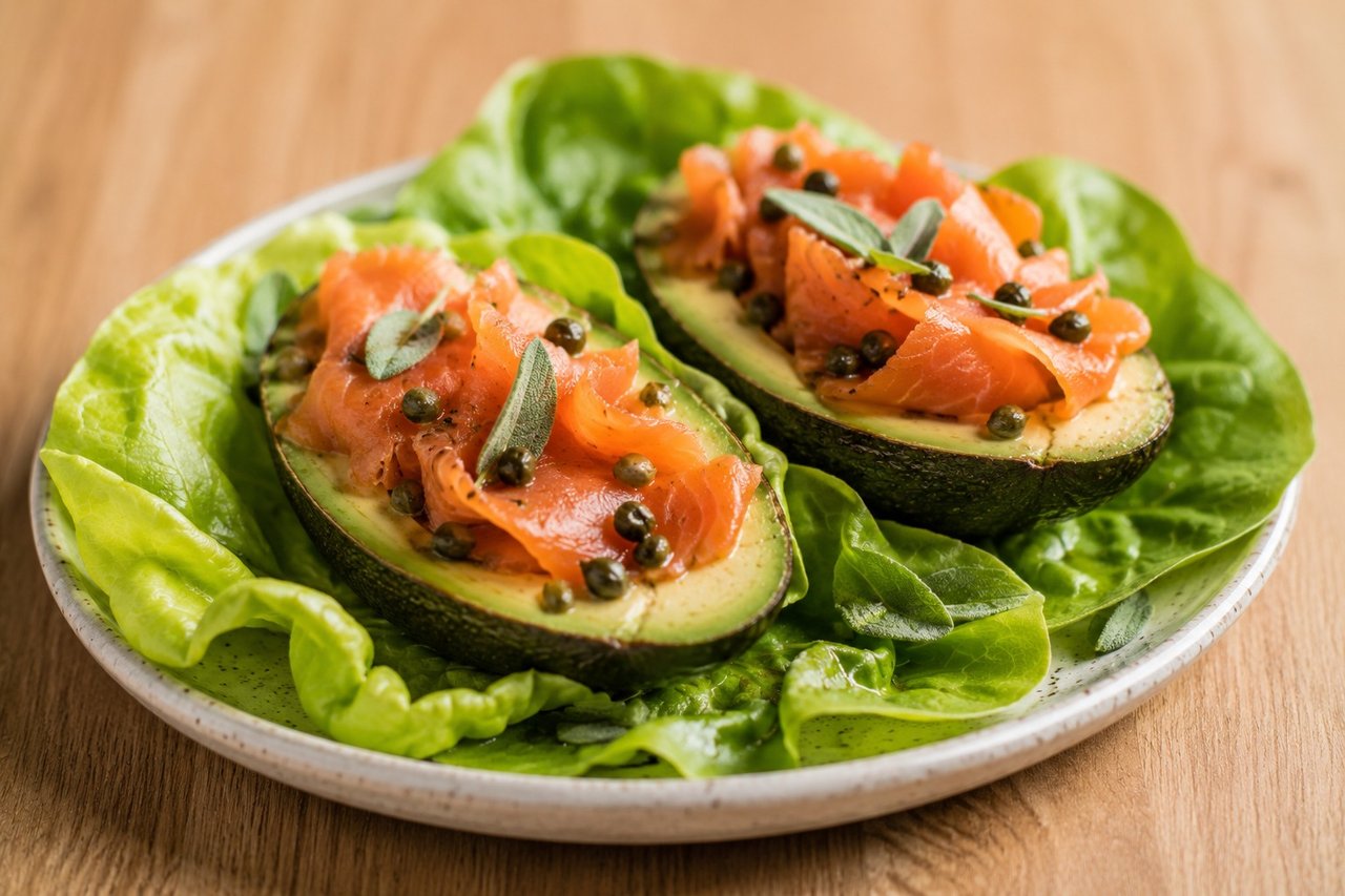 Smoked Salmon and Avocado Boats, the AIP Way