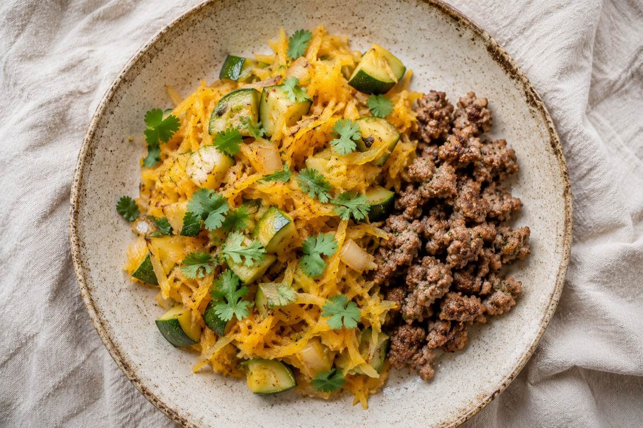 Butternut Squash and Cilantro Breakfast Hash, the AIP Way