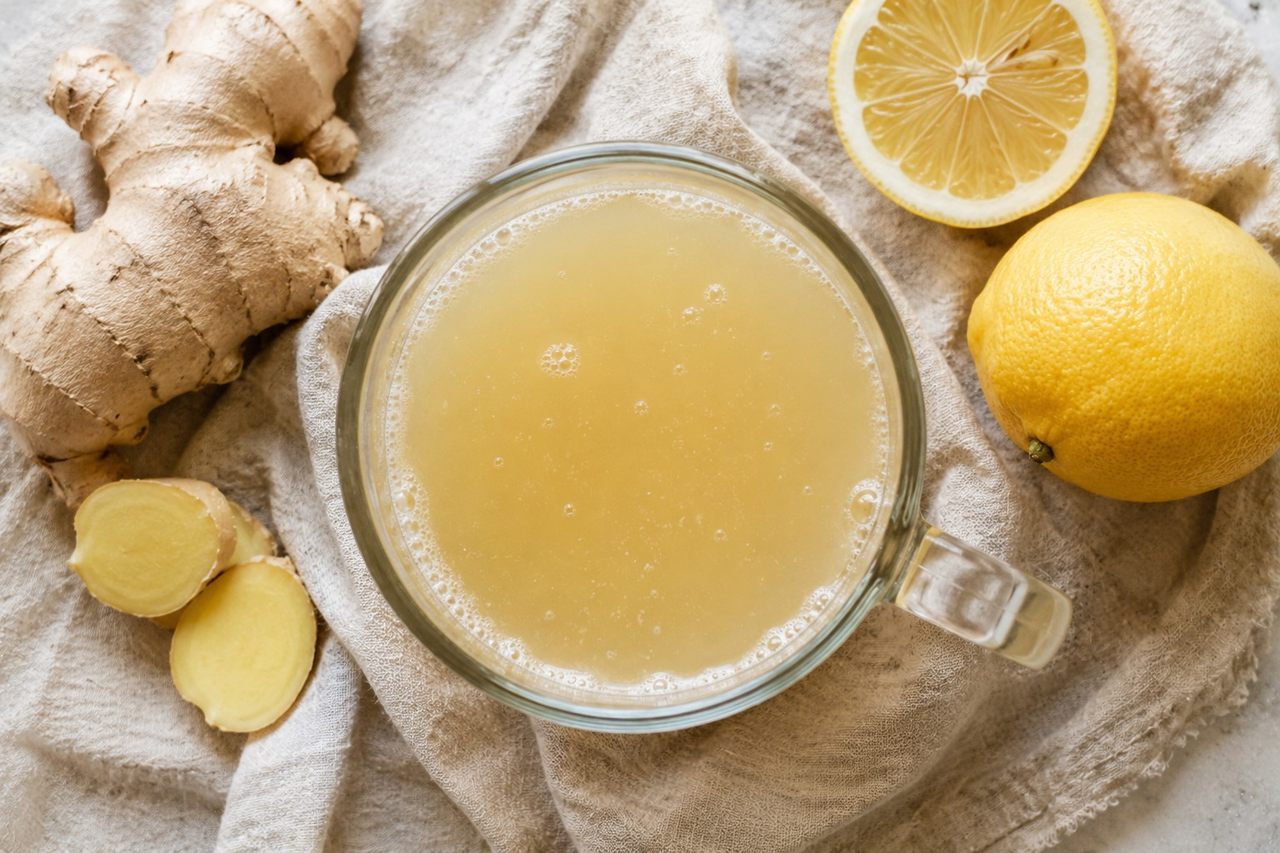 Fizzy ginger beer for settled digestion