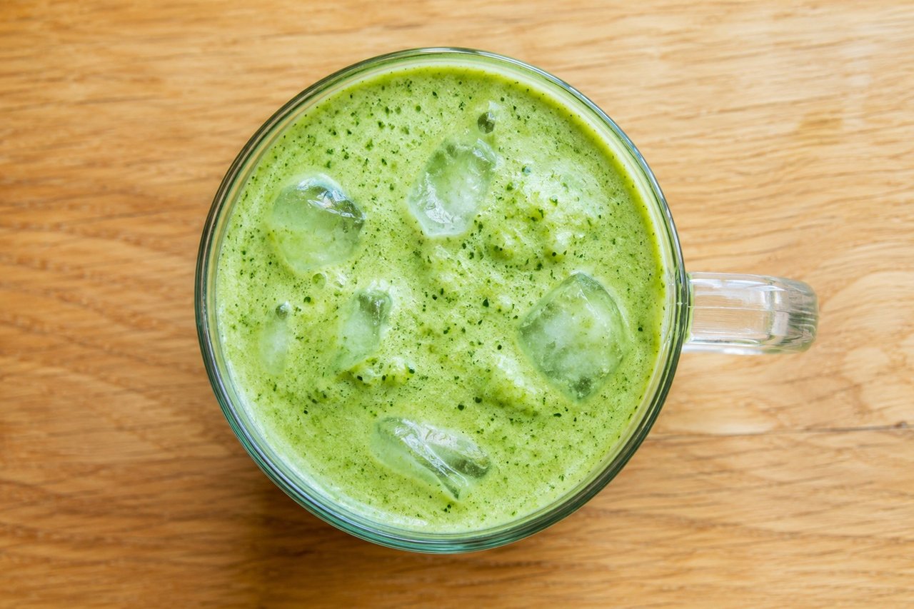 A whole salad in a glass