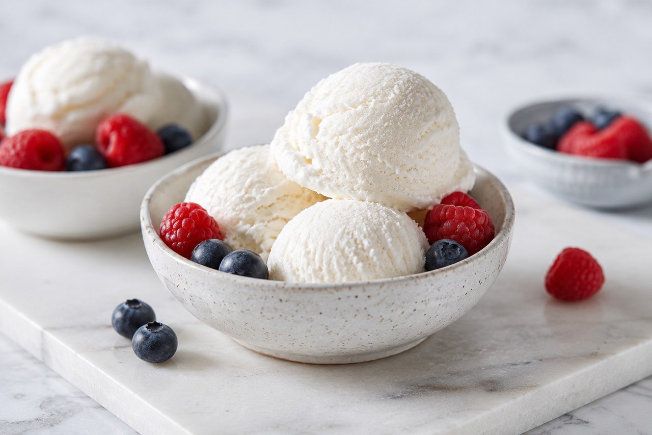 Vanilla Coconut Ice Cream, Three Ingredients