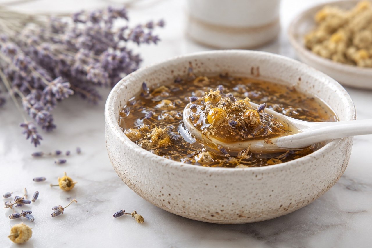 Chamomile and Lavender Honey for Evening Wind-Down