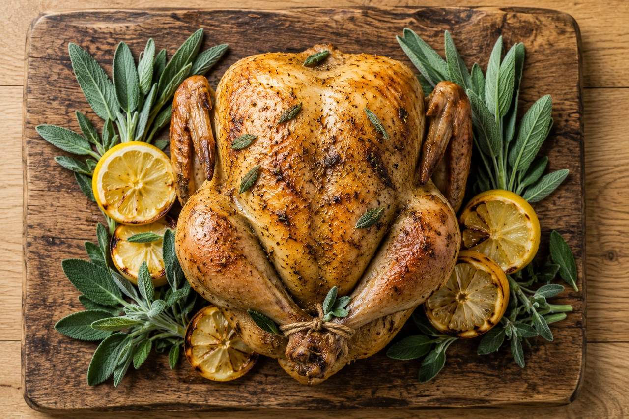 Sage and Lemon Roasted Chicken
