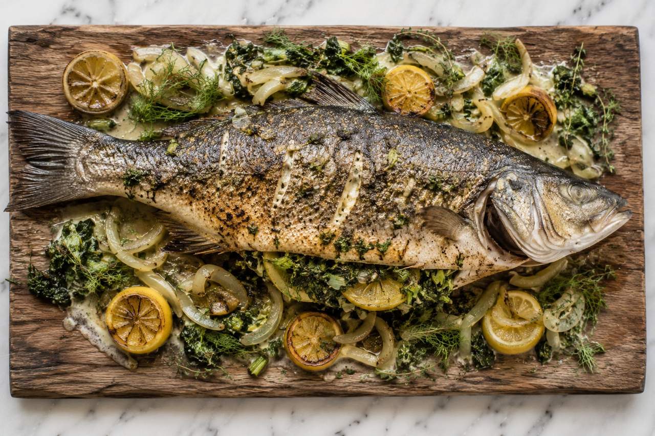 Provencal Herb-Stuffed Whole Fish