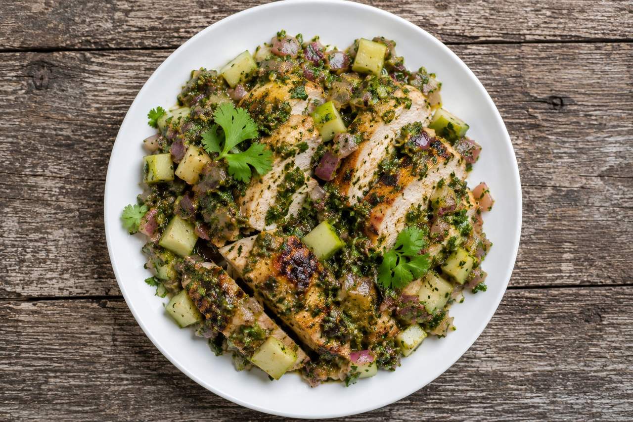 Cilantro-Apple Chutney Chicken