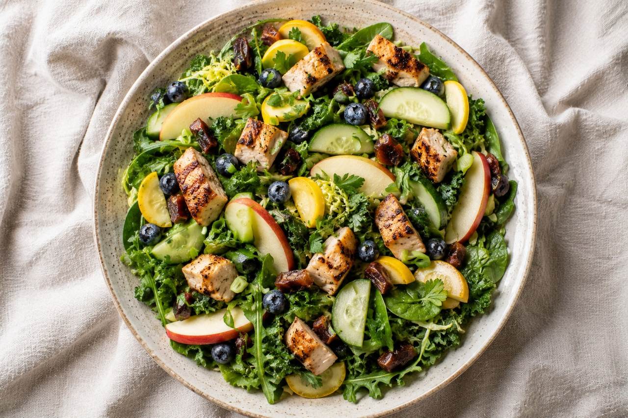 Summer Harvest Salad with Pear Vinaigrette