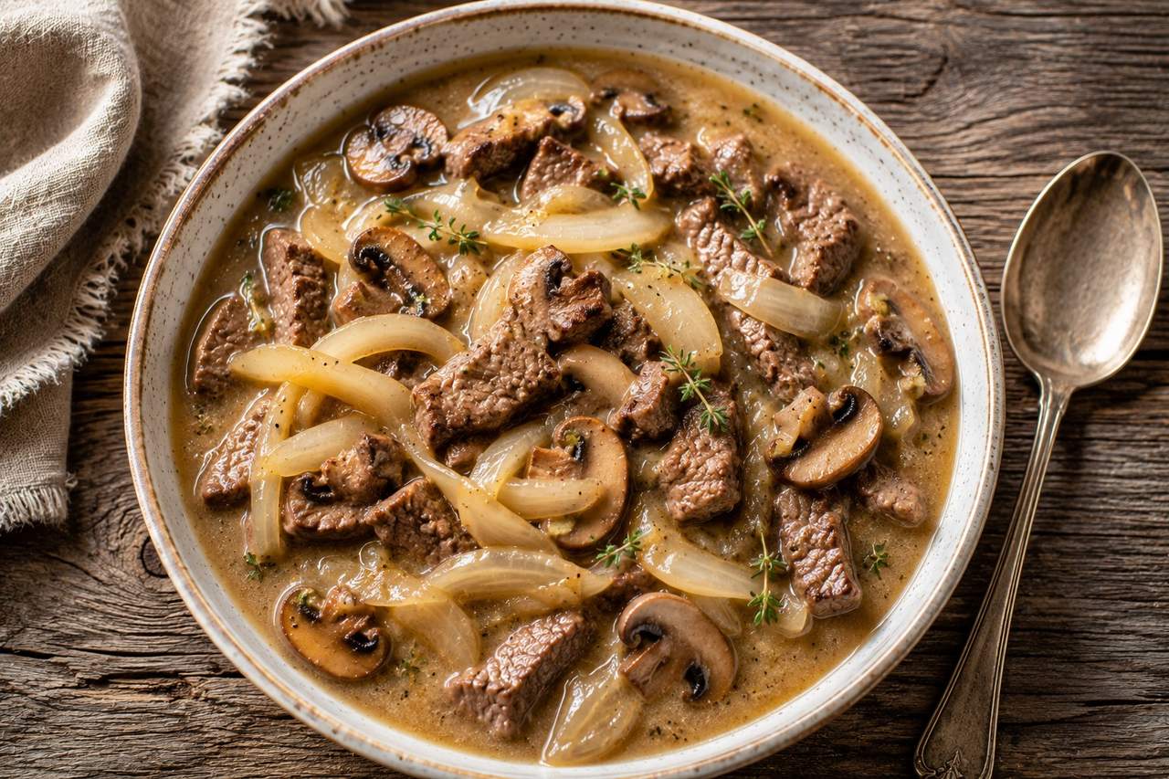 Philly cheesestew: the comfort of a cheesesteak, rebuilt as a warming bowl