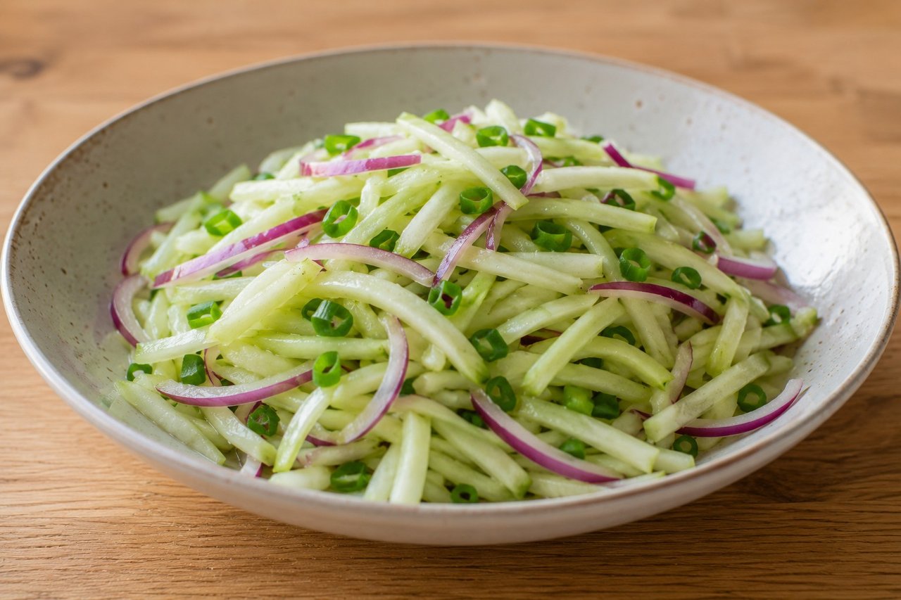 Summer chayote salad: cool, crisp, and easy on a hot day