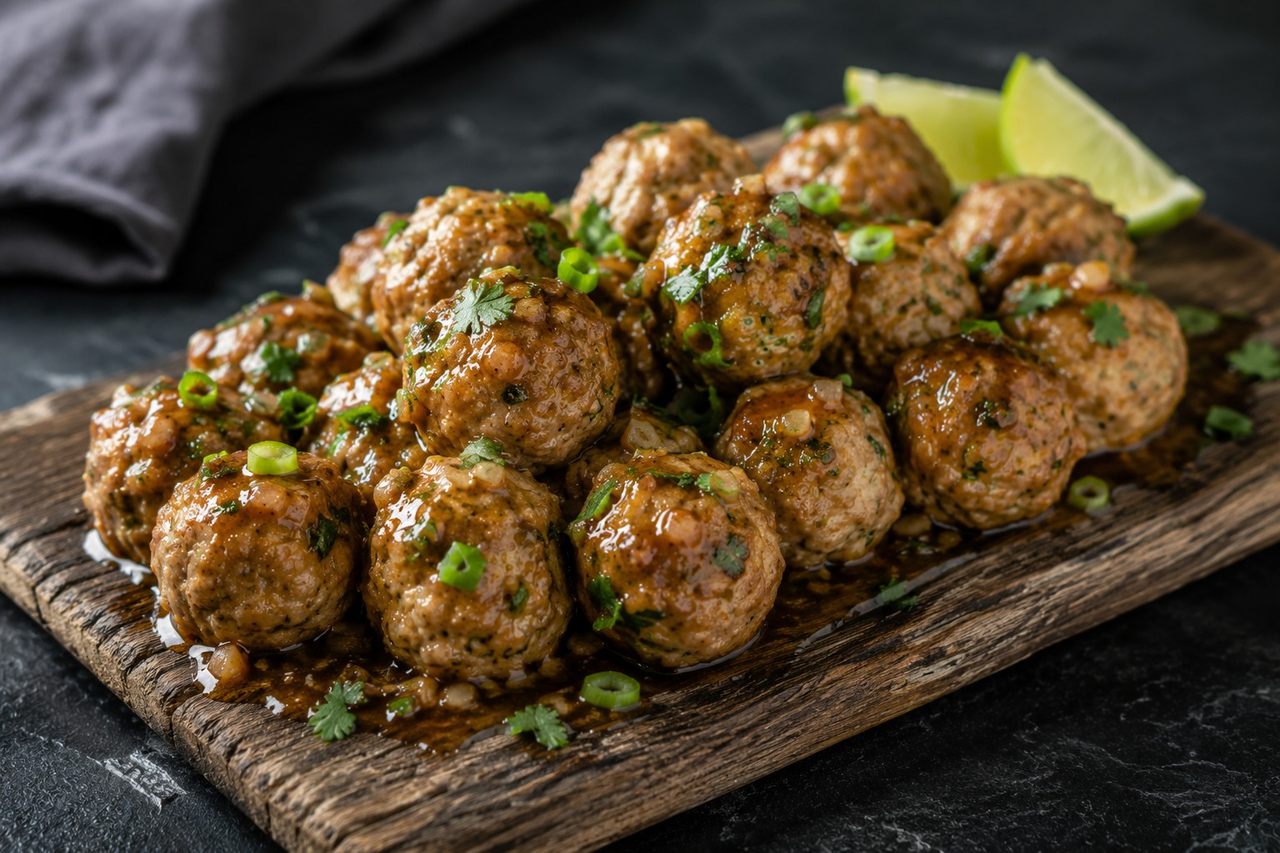 Sweet and sour Thai turkey meatballs: bright flavor without soy or nightshade
