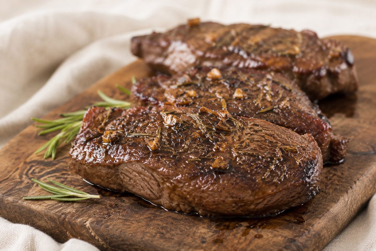 Balsamic rosemary steaks: a clean protein anchor with almost no fuss