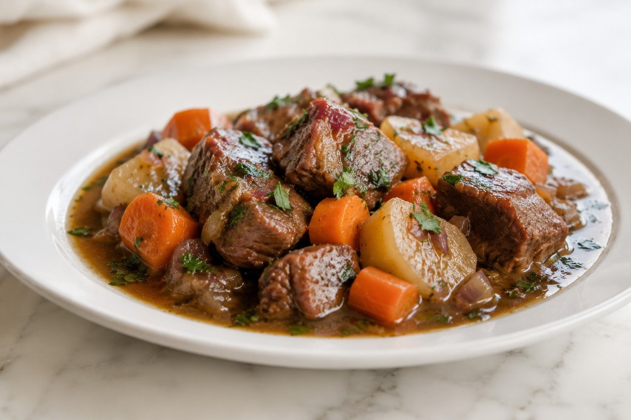 Beef Stew with Turnips and Carrots - AIP elimination compliant