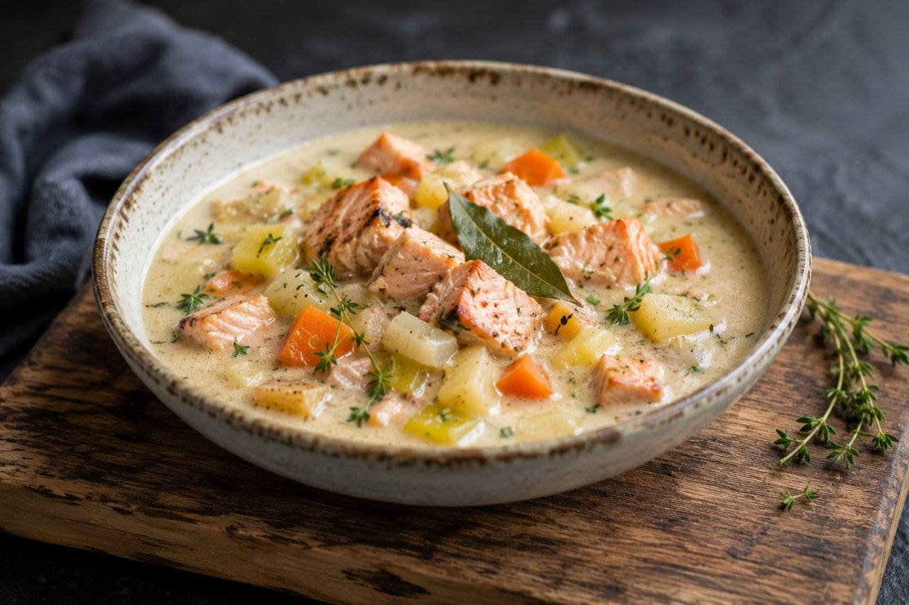 Hearty Salmon Chowder - AIP elimination compliant